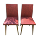 Pair of vintage chairs/compass feet