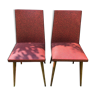 Pair of vintage chairs/compass feet