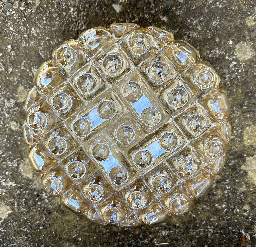 Space Age round wall lamp designed by Alois Gangknofner for Erco Leuchten, Germany, 1960s.