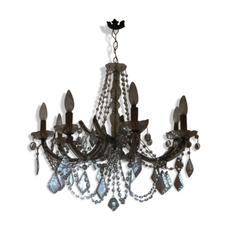 Crystal chandelier in Murano glass