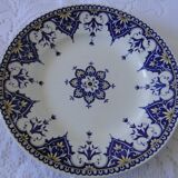 Plate plate sarreguemines model cluny late 19th