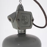 Suspension vintage en émail bleu clair de l'usine ElKo, années 1960