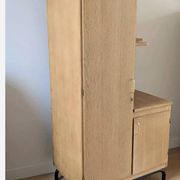Asymmetrical vintage wardrobe renovated oak