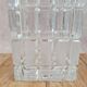 Vintage glass vase with geometric design