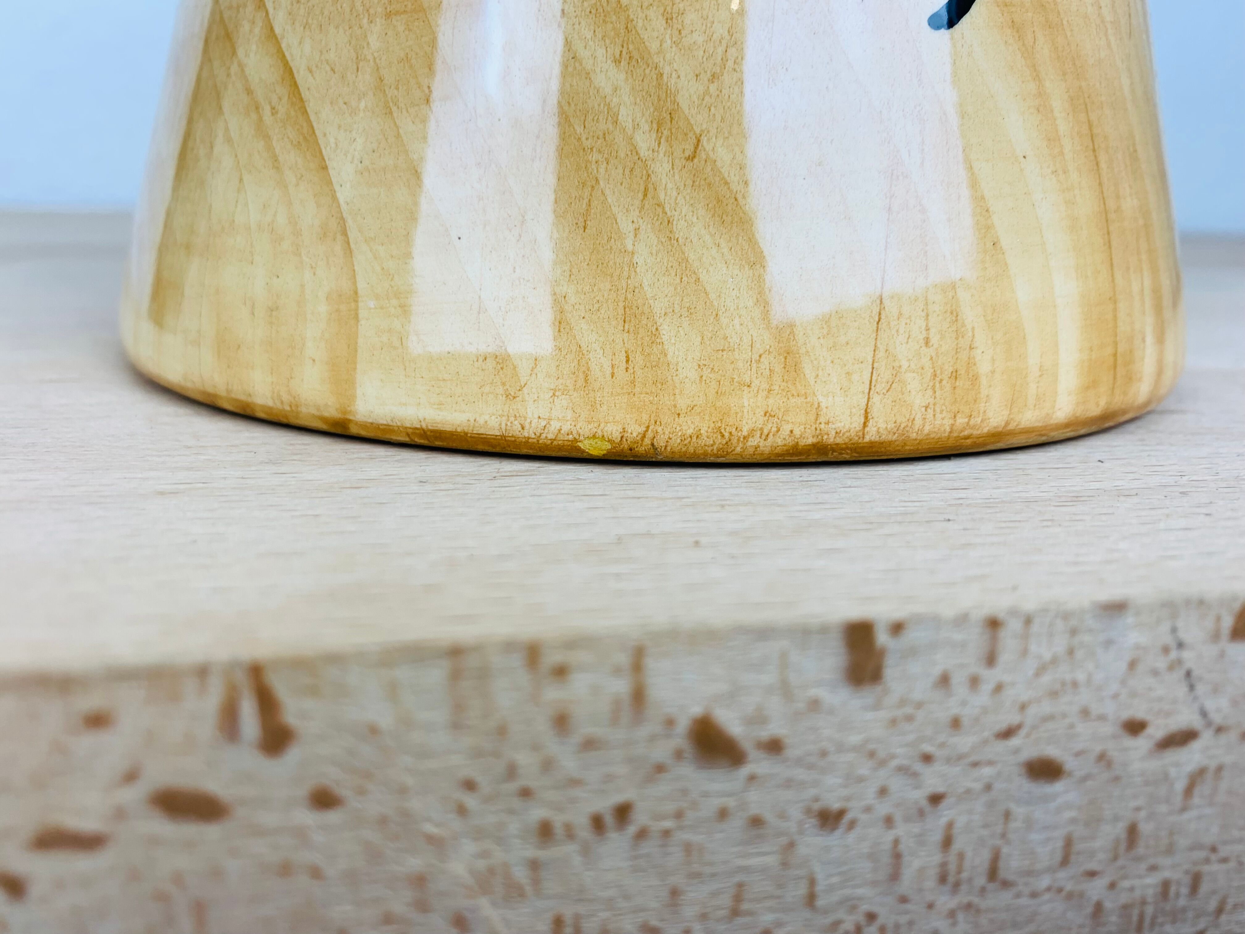 Vase Grandjean Jourdan form diabolo cat, ceramic wood effect