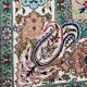 Large handmade Persian vintage Tabriz rug 300x395 cm