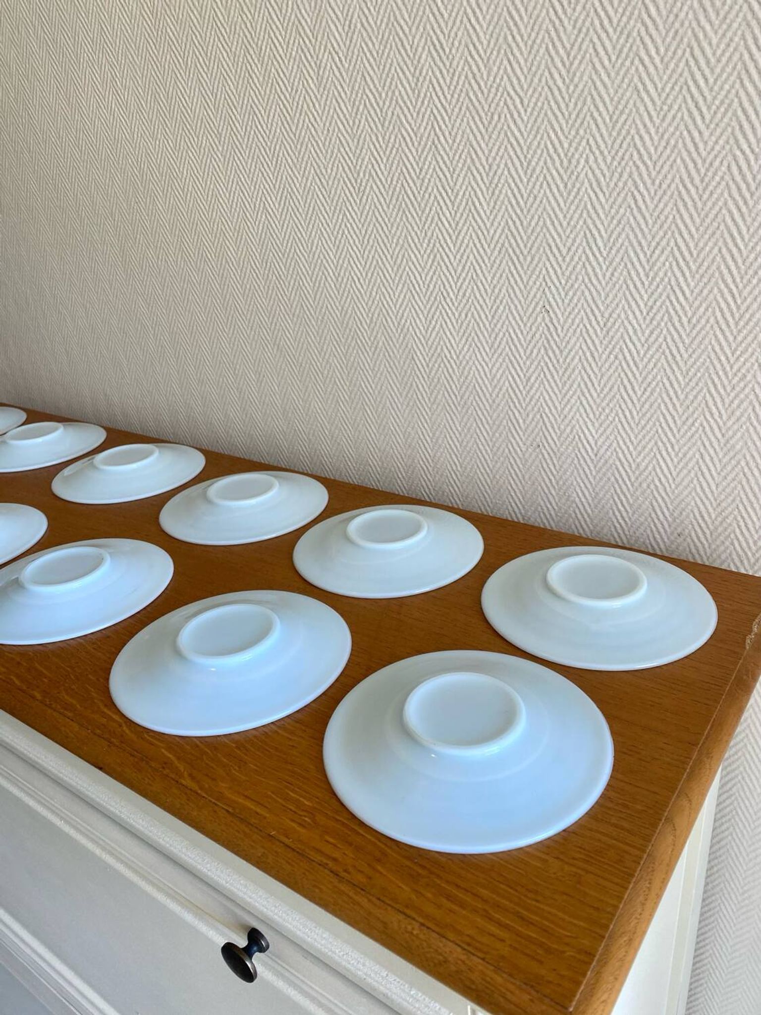 Art Deco coffee service in blue opaline