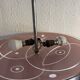 Vintage 1950 pink glass dome ceiling light - 39 x 40 cm