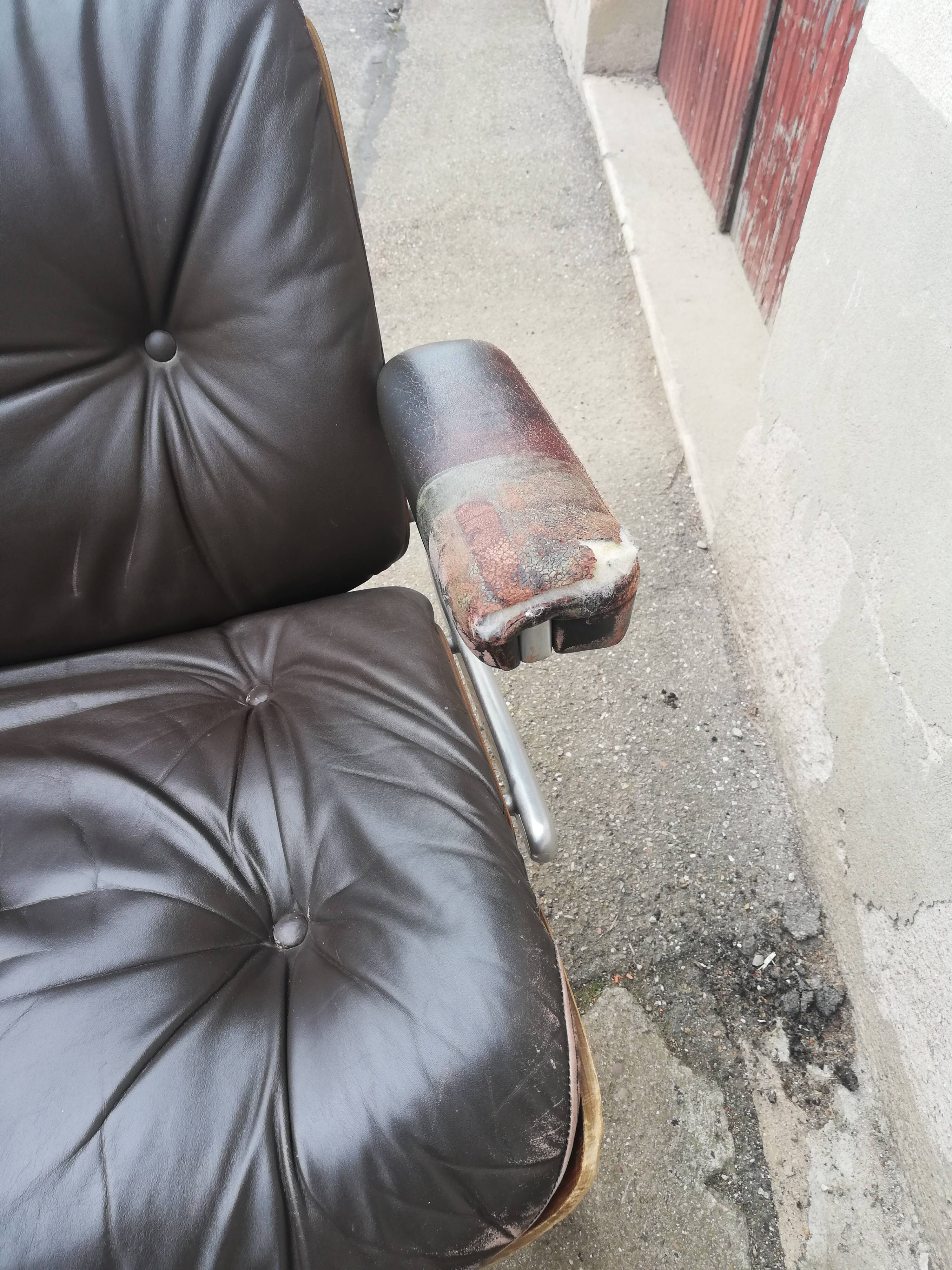 Stoll leather armchair