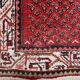 1950s Handmade Indian wool medallion rug, red, 102 × 159 cm - 1C1296
