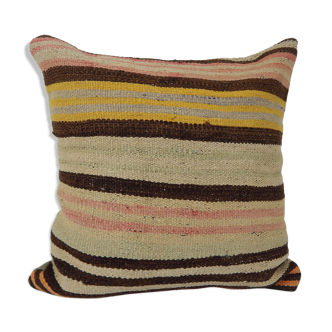 Ak357 Turkish hemp Kilim cushion cover