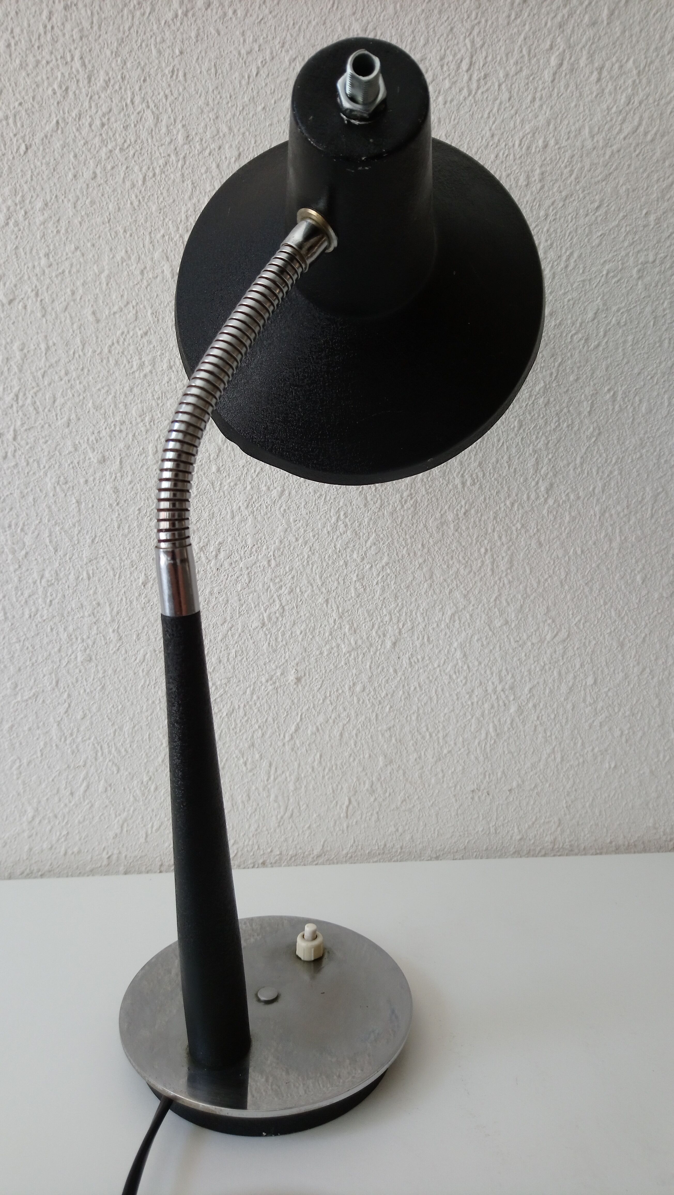 50 black years hammered metal lamp