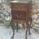 little Louis XV style flying table in rosewood, 19th century