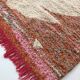 Moroccan Berber carpet Boujaad orange and ecru with colorful details 215x176cm