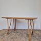 Rattan compass leg dining table, 1950s