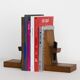 1960s wooden bookends