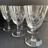 6 wine glasses - Cut crystal – Cristalleries Royales de Champagne