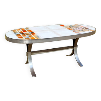 Table basse Jean Gregorieff années 70