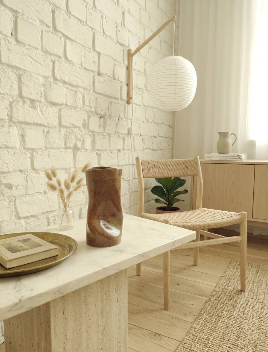 Sculptural Vase in Pyrite Stone - Organic Design 1970