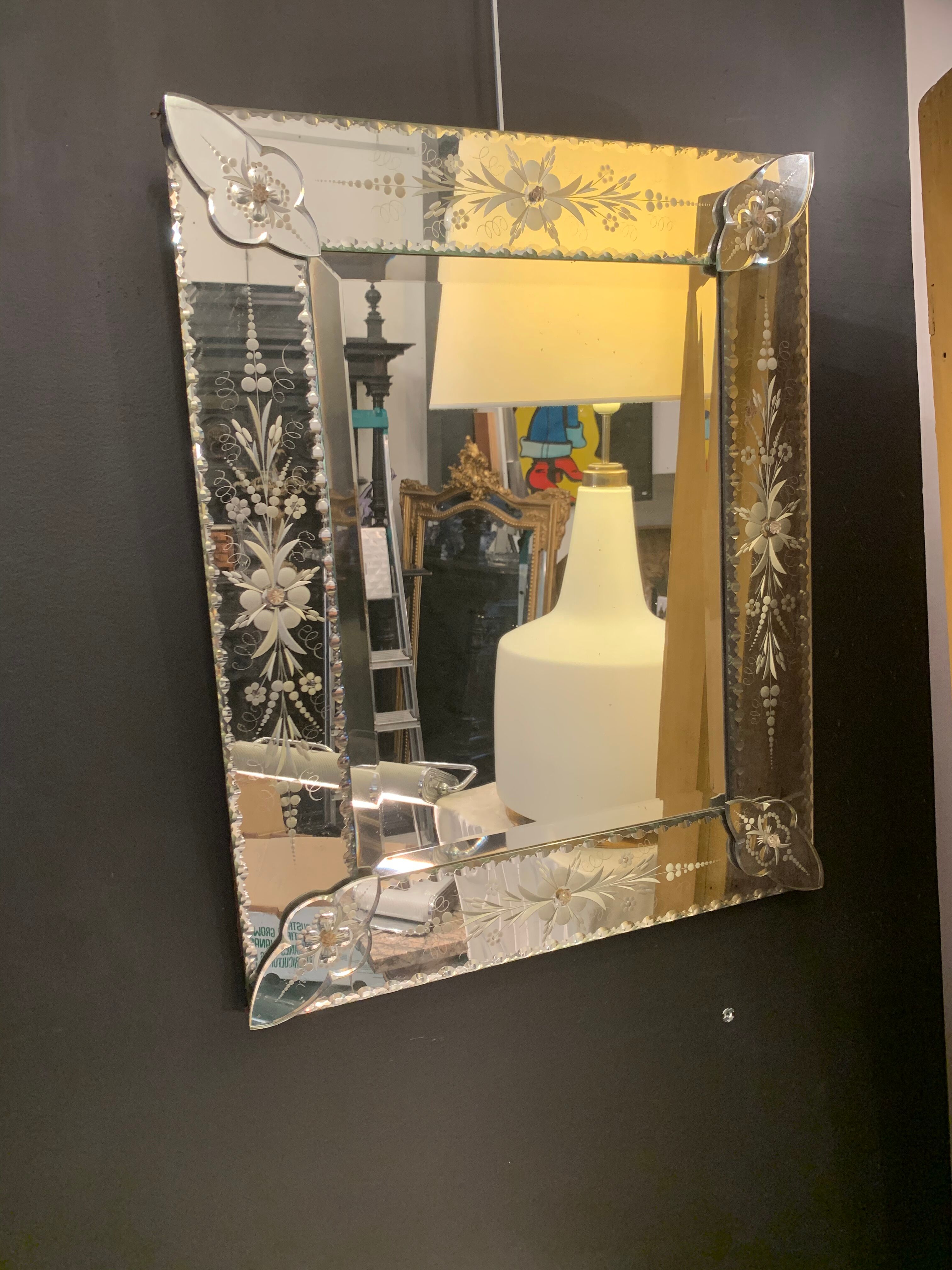 20th century Venetian mirror design