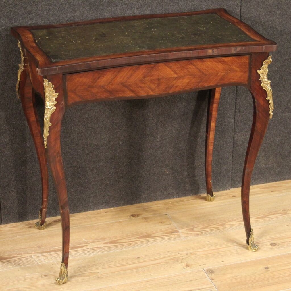 Writing desk in inlaid wood