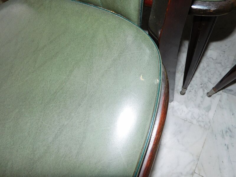 Serie de 6 chaises 1960 en macassar et skyl