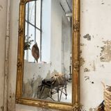 Louis Philippe Flowered Mirror 19th 84x150cm