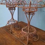 Pair of wire vase