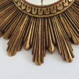 Golden sun mirror witch eye years 60 70 - 25x25cm