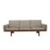 Canapé en frêne, années 1960, design danois, designer : Hans. J. Wegner, réalisation : Getama