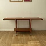 Teak serving trolley by Poul Hundevad from the 60s