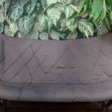 Canapé kartell foliage trevira, gris, structure noire