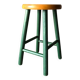 Vintage Scandinavian pine stool