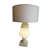 Lampe à poser ananas en albâtre années 70