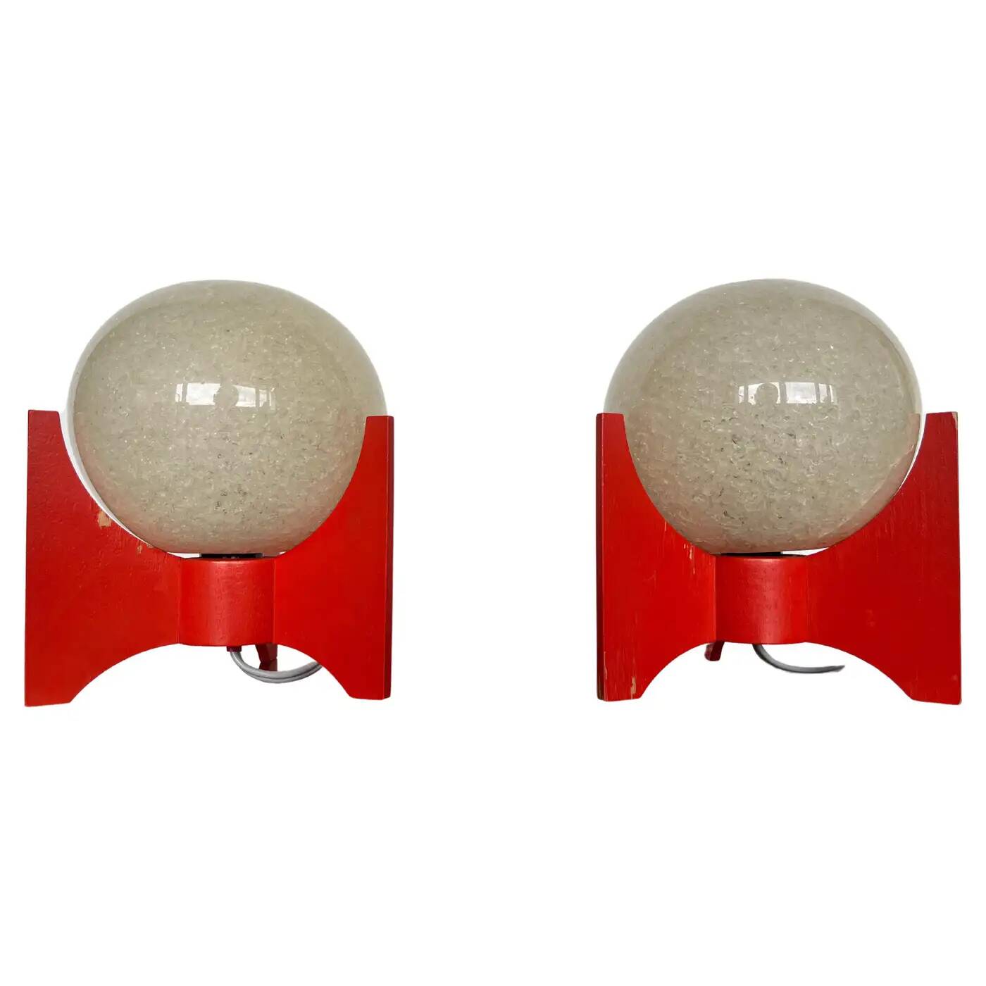 Pair of Space Age table lamps Rocket by Pokrok Zilina, 1970s