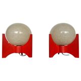 Pair of Space Age table lamps Rocket by Pokrok Zilina, 1970s