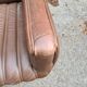 Brown leather office chair 80s