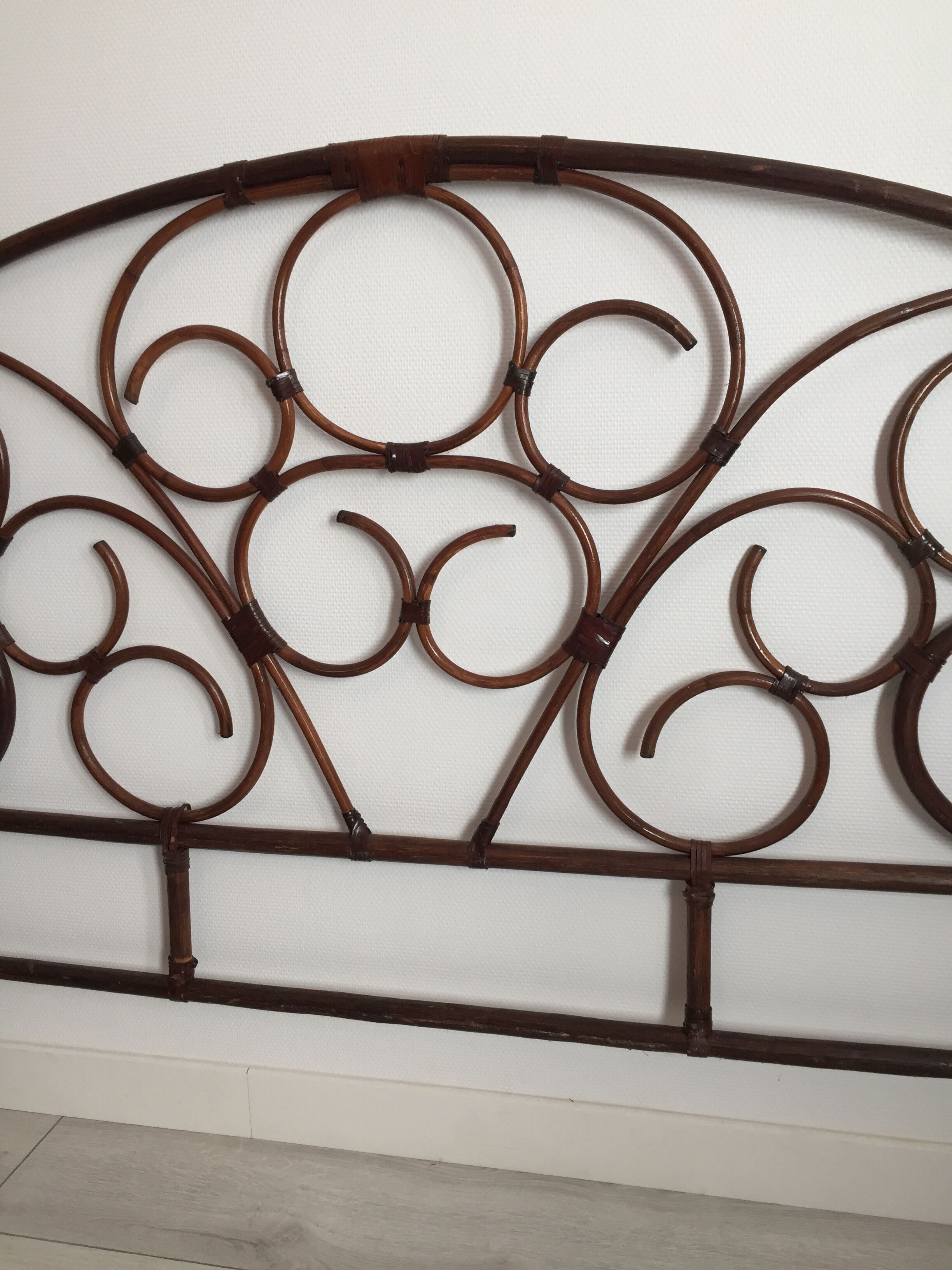 Rattan bedhead