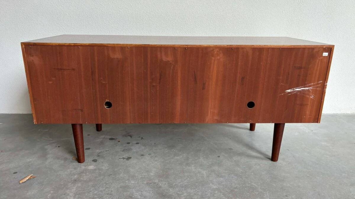 Buffet vintage hifi en palissandre