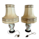 Pair of vintage porcelain lamps