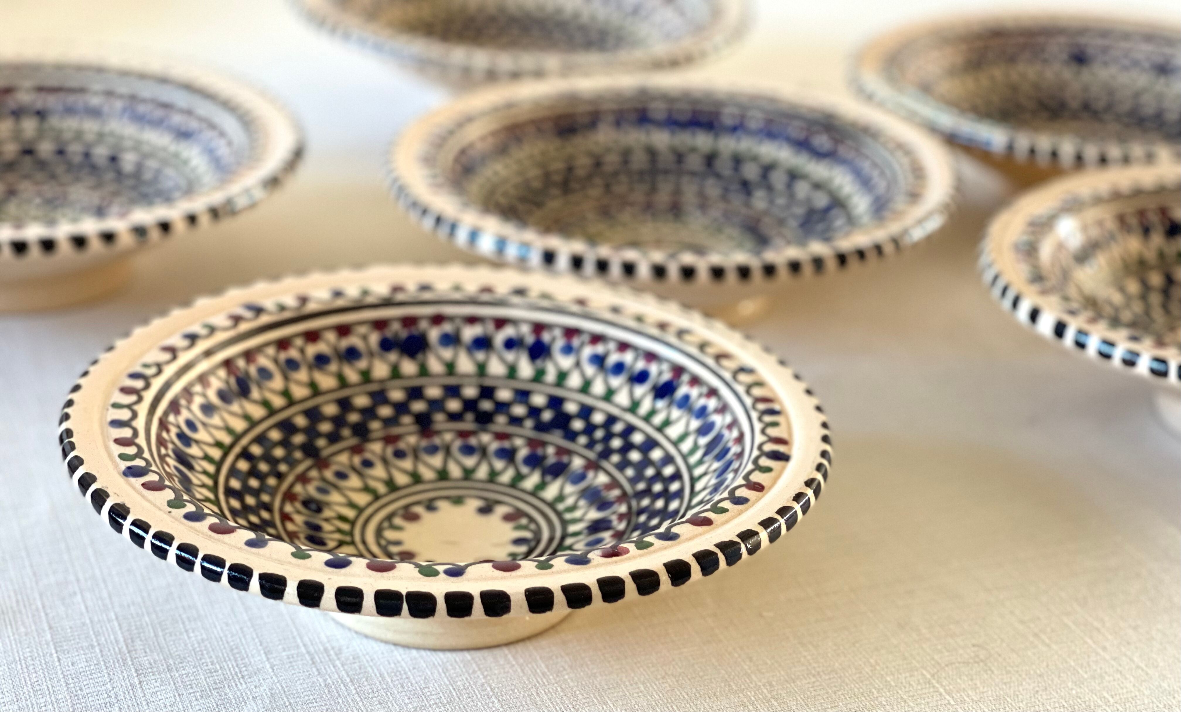 Artisanal Moroccan Dish Service 8 pieces