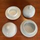 Two vintage porcelain butter dishes