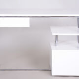Bureau Bauhaus blanc fabriqué dans les années 1930 en Allemagne