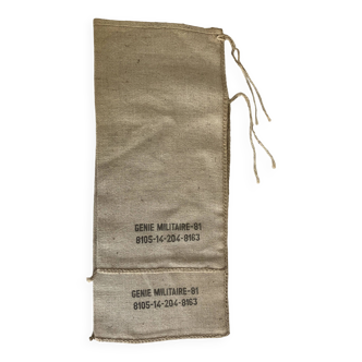 Pair of jute bags, military engineering