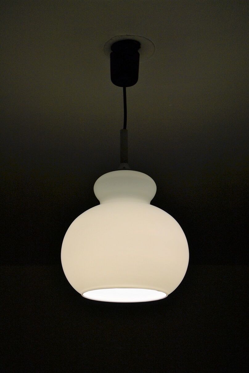 Opaline Hustadt hanging lamp 1960