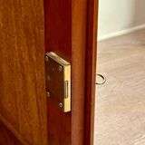 Small 70s TV cabinet in solid cherry wood