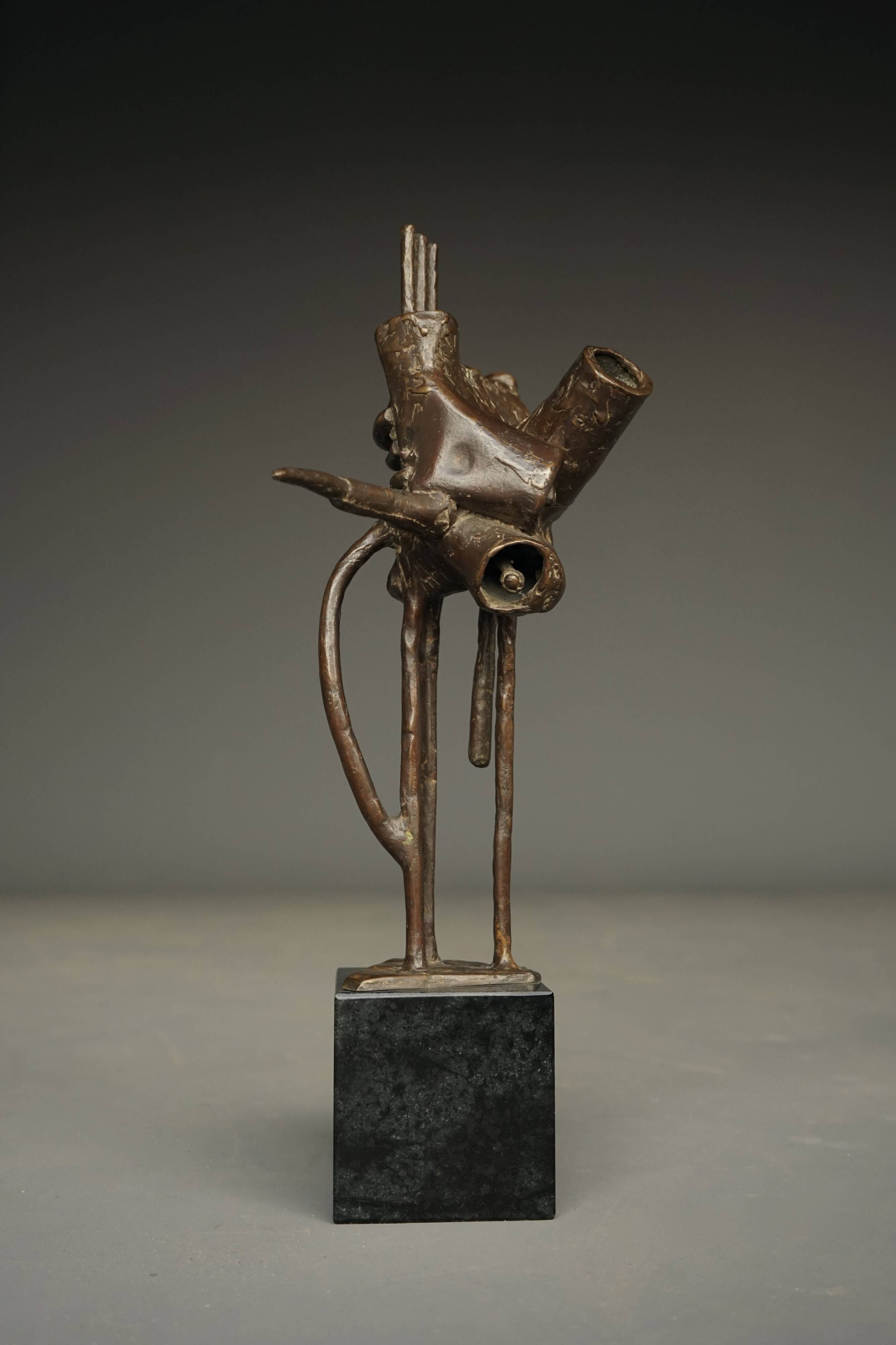 Abstract Bronze Sculpture by Jetty Homan, Netherlands, 1972