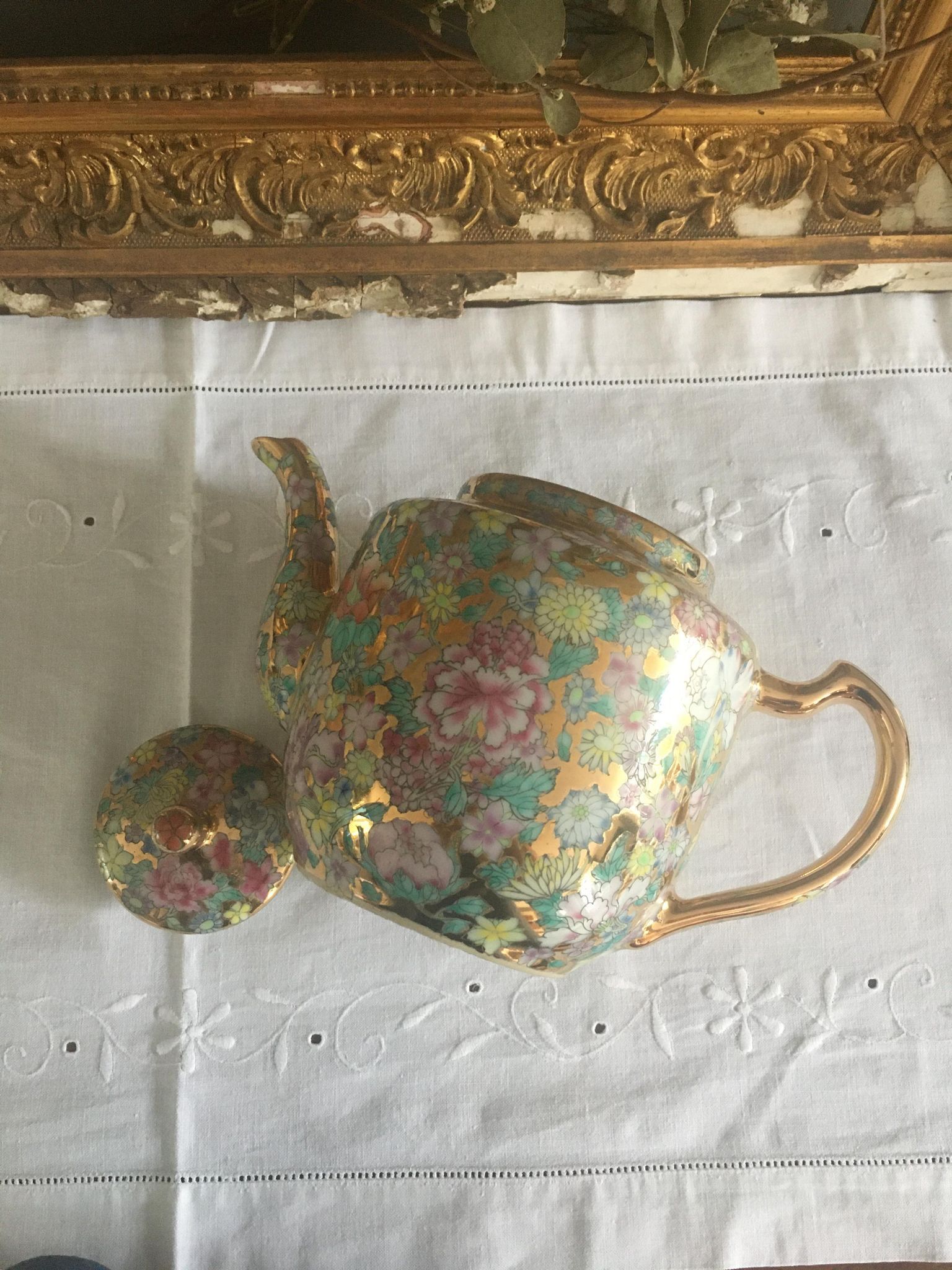 Chinese porcelain teapot XXth