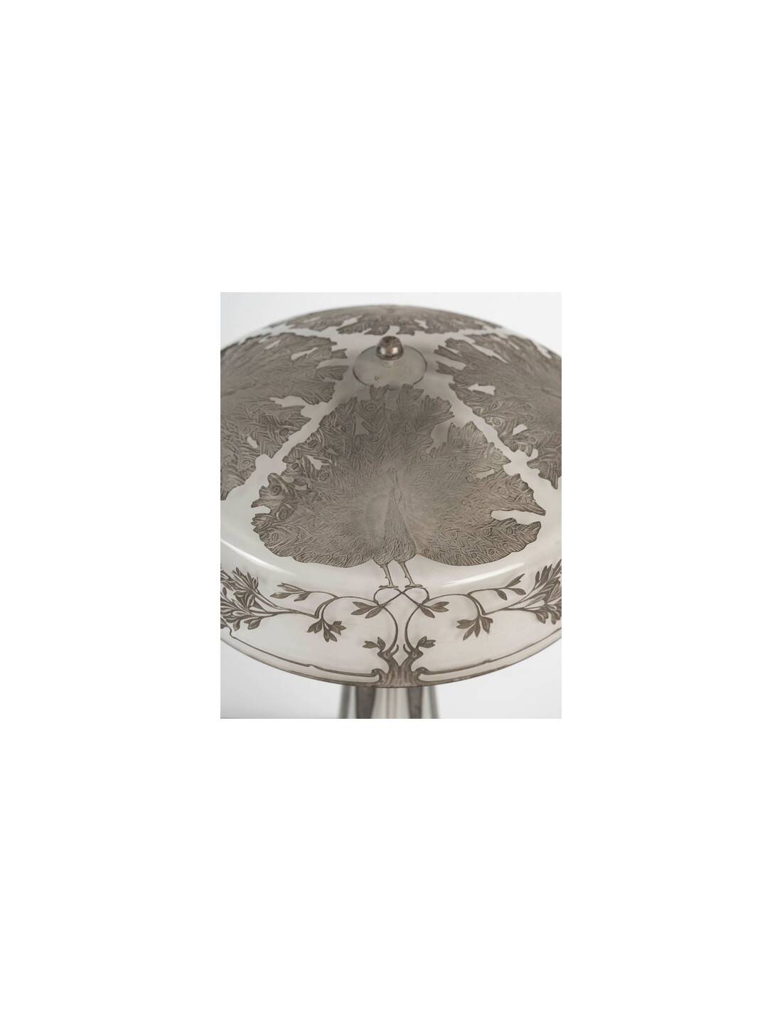 1910 - rené lalique, "peacons" lamp