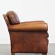 Fauteuil en cuir de mouton de style anglais